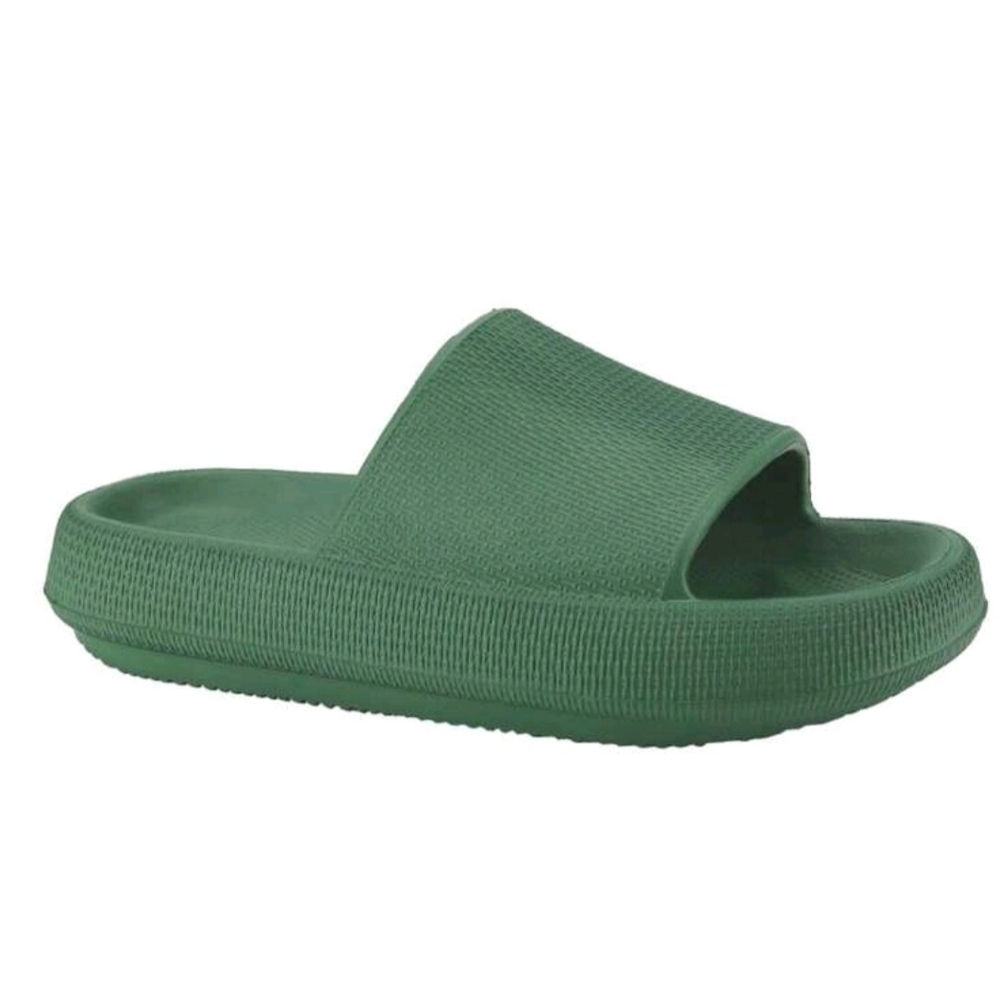 Green Slide Sandals - Picture 4 of 6